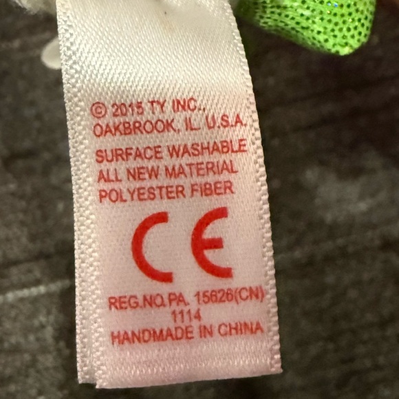 Ty Basket Beanies LaLa Plush with Green Highlights - Picture 4 of 6